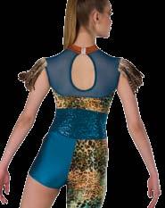 copper sequin on spandex insert and