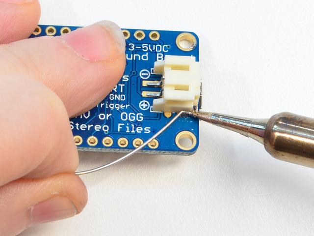 Prepare Parts Solder the JST Connector to Trinket There is a great demonstration of how to do this here (https://adafru.it/cec).