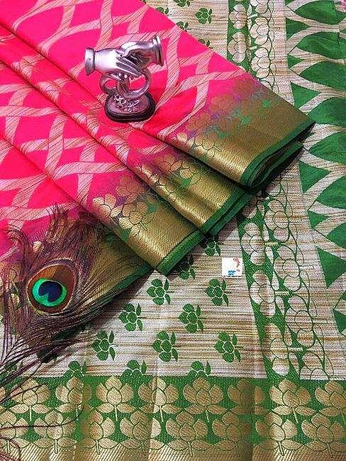 Organza silk sarees with Honeycomb