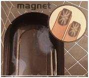 There are different colours of glitter. 17.2.1 MAGNETIC NAILS To apply this nail art you need a specific magnetic enamel and a magnet.