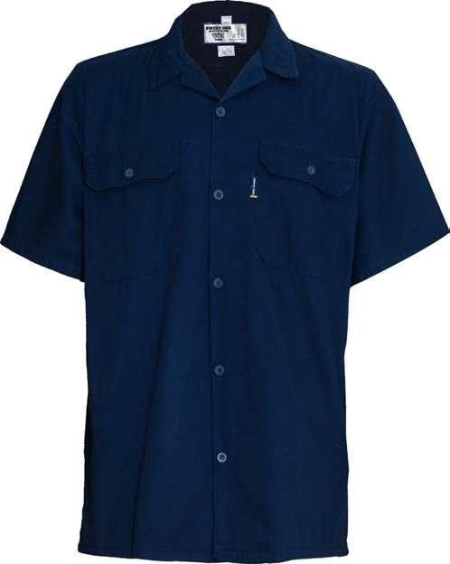 Utility Casual 50208 Men s Short Sleeve Shirt with Glad Neck SANS 1387 Short sleeve cotton shirt with glad neck Button down placket 2 breast pockets with button down flaps J54-100% Cotton S - 3XL