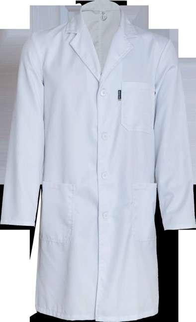 30800 Lab Coat SANS 1387 Dustcoat with button closure Single breast pocket & 2 front patch