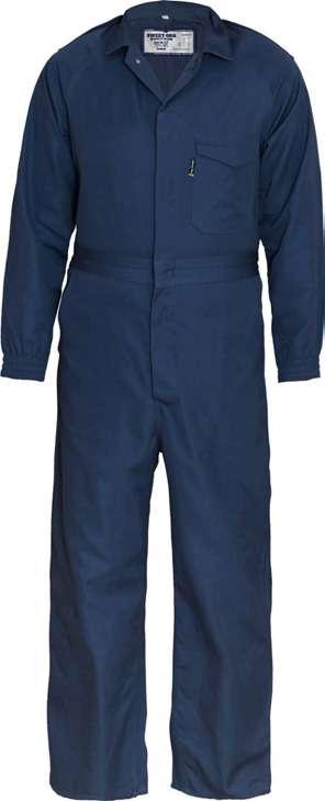 02200 Utility Work Suit Acid Repellant Long sleeve with hemmed cuffs Single breast pocket with pencil division Side seam vents Hip pocket Button fly Elasticated waist band on back Acid Repellant
