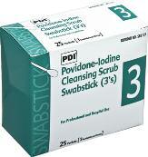 PDI PVP IODINE PREP PADS & SWABSTICKS ANTIMICROBIALS FOR PROVEN PDI Povidone-Iodine provides longer germicidal activity than ordinary Iodine solution, is non-irritating and