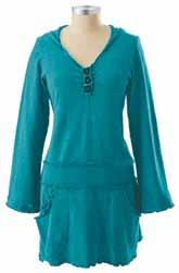 worn as a tunic with leggings or skinny jeans, or as a dress with tights.
