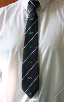 suitable for a clip-on tie.