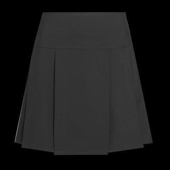 Pleated skirts are permitted.