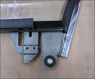 ensuring the countersink in the frame is centered over the sash threaded hole.