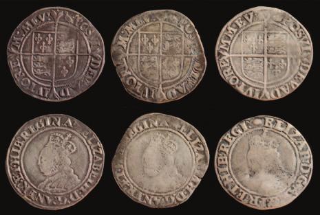 610 Three Charles II crowns first bust 1662, third bust 1677 and third bust