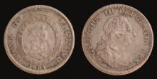 120-150 612 Two William III crowns first bust 1695 OCTAVO, 1696 third bust