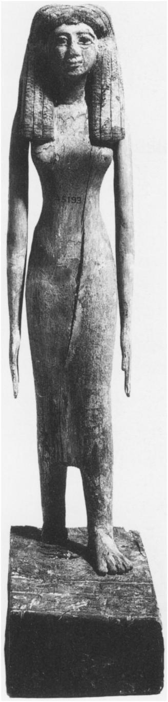 Fig. 6. Stepping female, wood, from Assiut, London, the British Museum, no. 45193. 3 Fig. 7. Detail of Figure 6.