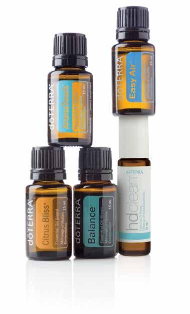 BLENDS AROMATOUCH DEEP BLUE Proprietary BLENDS In order to further harness the power of essential oils, dōterra has created a series of proprietary essential oil blends that combine several single