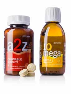 WELLNESS a2z CHEWABLE GX ASSIST dōterra Children s SUPPLEMENTS Inspired by the dōterra Lifelong Vitality Pack, these products make it easy to enjoy taking omega-3s, whole food nutrients, vitamins,