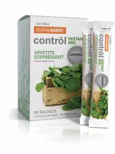 SLIM & SASSY CONTRŌL INSTANT MIX Slim & Sassy Contrōl is available in a powdered mix that you can take at any time during the day to help control your appetite.