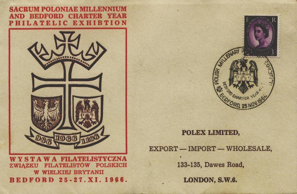 Special Commemorative Envelopes Polish Millennium (966-1966) Bedford Charter Year (1166-1966) GBP 5 Each Including Postage You can these envelopes with your make-up and cosmetic or you are welcome