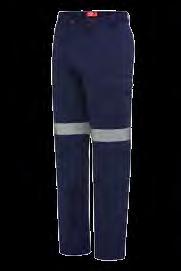 PANTS Y02540 DRILL PANT TAPED SIZE 72R 112R, 87S 132S, 79L 94L COLOUR Navy (NAV) 280gsm, 100% cotton drill Pleat Front Slanted front pockets Twin back hip pockets Fob pocket RHS Darted back waist for