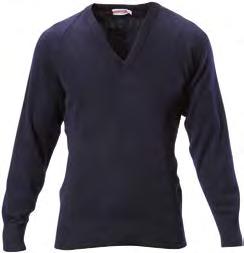 (NAV), Black (BLA) 50% wool/50% low-pill acrylic Ribbed waistband & cuffs Raglan sleeves