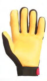 Gold deer grain Winterlined features W100 heatlock lining Curved fingers with
