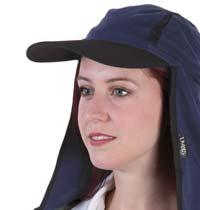 Size Hard Hat Flap Quick and easy elasticised method to attach to the brim of