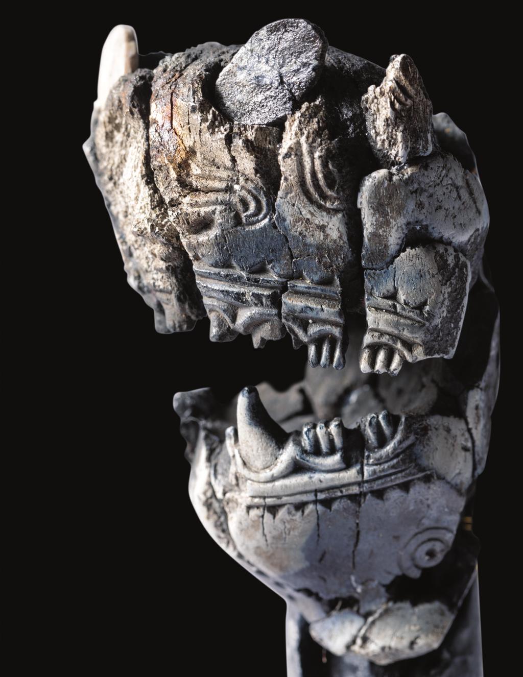 This figure head, found in a female grave from the 10th century, was