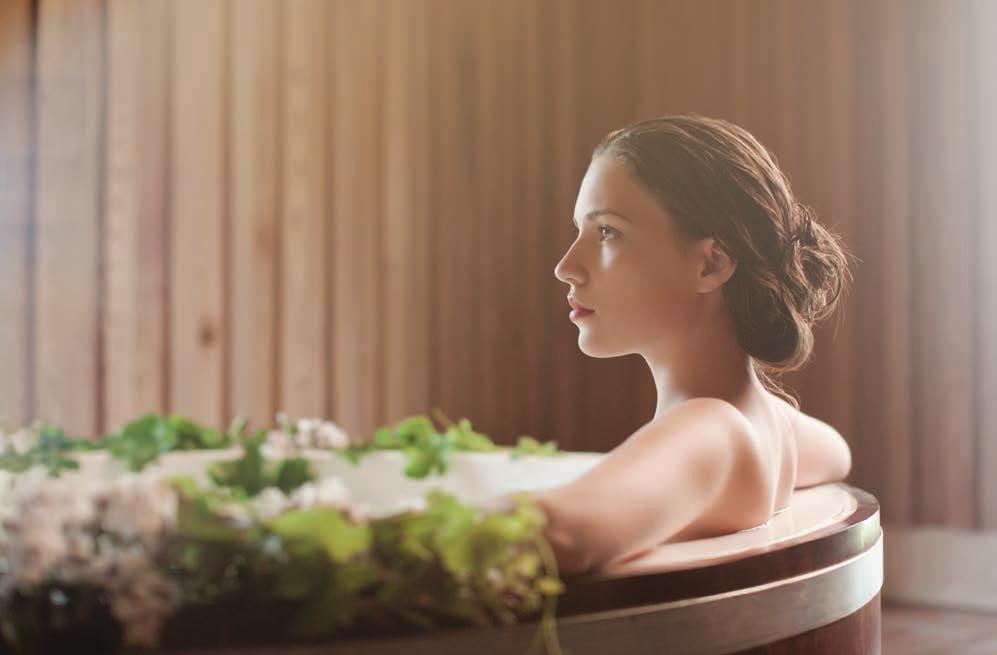 The treatment menu Baths and wraps We have created gourmet body treatments that are unique in the world.