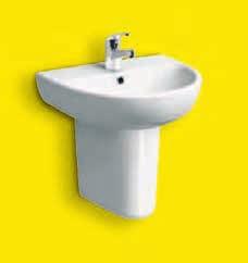450mm handrinse washbasin with semi pedestal Quick release seat Premium
