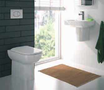Back-to-wall toilet* and bidet,