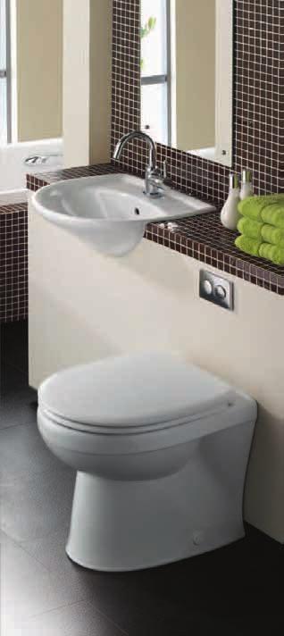 Toilet with cistern,