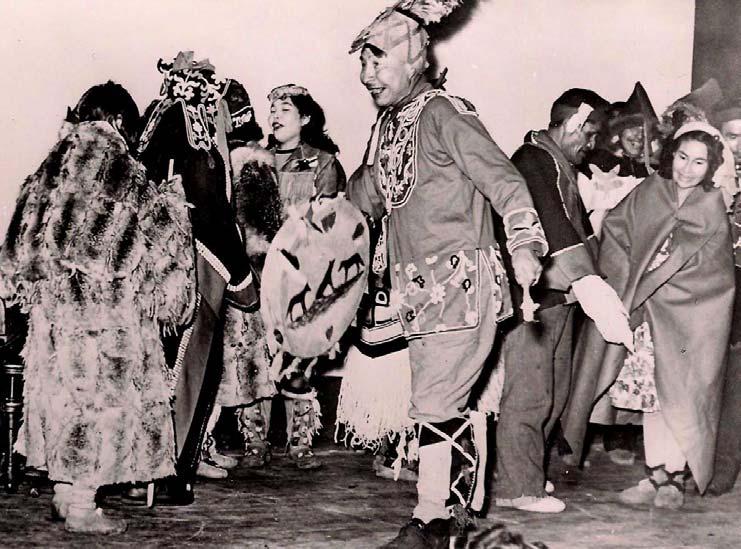photograph was taken during a dance performance in the late 1940s during the Winter Carnival. Figure # 326. Johnny Fraser s Potlatch drum. 04.30. McBride Museum.