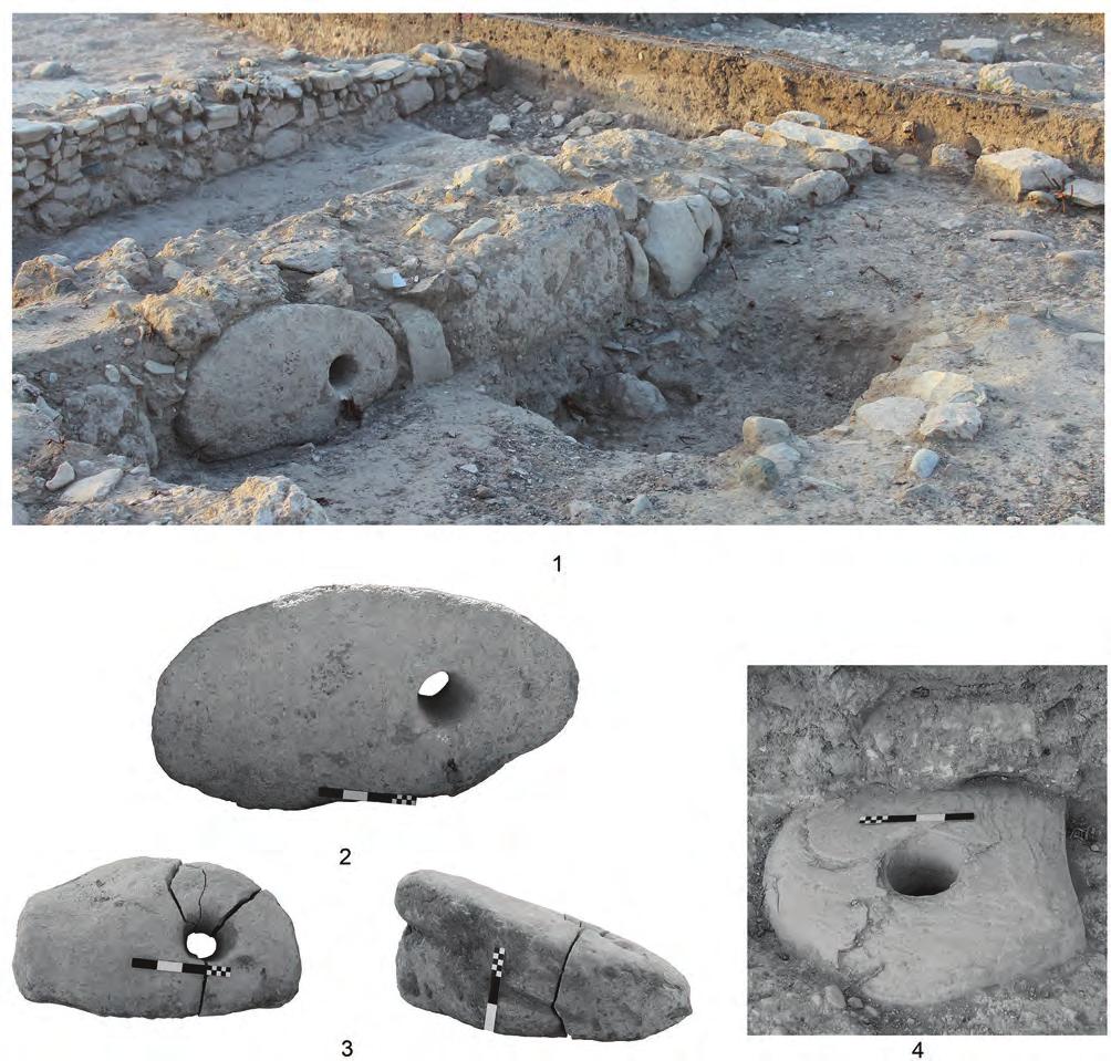 Peter M. Fischer & Teresa Bürge The New Swedish Cyprus Expedition 2012 75 Fig. 19. Stone anchors (photographs by D.M. Blattner). regular form.