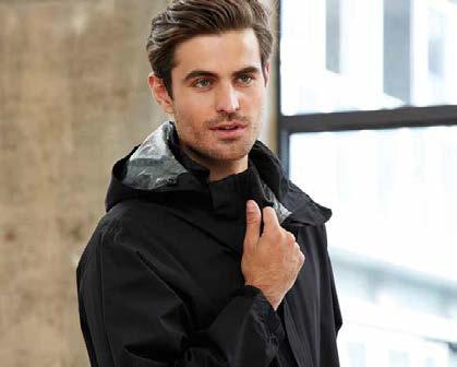 zippered top and side hand-warmer pocket // Elasticated/snap down sleeve cuff with adjustable tab // Zippered inside left chest pocket // Inside zip access for embroidery J8600 UNISEX MODERN FIT XXS