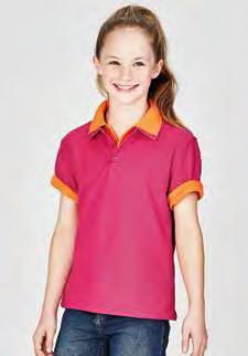 // 3 Button placket with dyed to match pearlised buttons P400KS KIDS MODERN