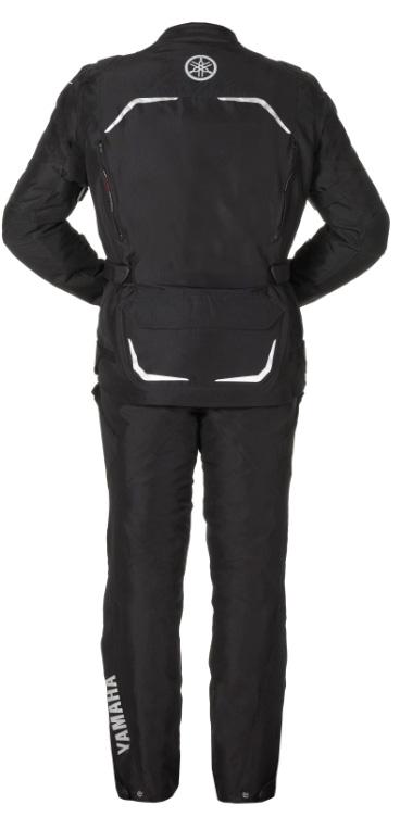Reflective material on sides Waist tightening with Elastic Zipped front fastening with snap