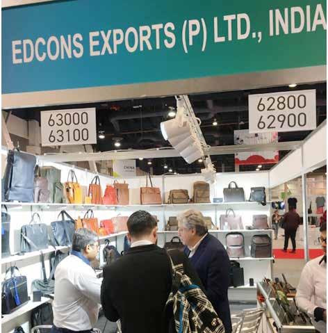India Pavilion participants in Sourcing at MAGIC (Leather Goods, Accessories & Leather Garments) Sl.