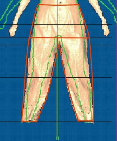 Clothes pattern reconstruction after complex analyze scanning real system body - clothes Using new databases formed after scanning bodies and SBC (air gapes values, lengths of cross section contours