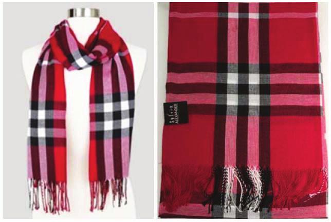 regarding the sale of several different products bearing unauthorized reproductions of the BURBERRY CHECK Trademark. 4.