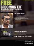 SALON OFFER 6 Color Camo shades (mix and match) RECEIVE FREE 4 Client Redken For Men Grooming Kits 1 Color Camo free gift tent card CLIENT OFFER 1 Color Camo service RECEIVE FREE 1 Redken For Men