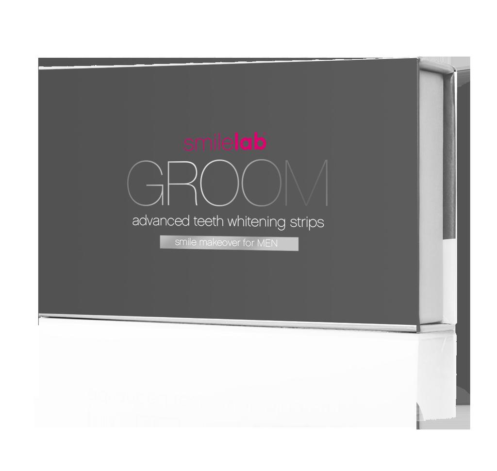 GROOM advanced teeth whitening strips smile makeover FOR HIM Designed and