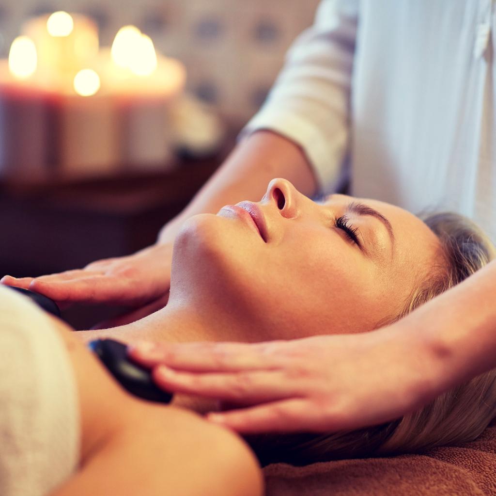 BODY MASSAGES Thai 60 min AED 340 This traditional oil free massage is combination of acupressure, reflexology and yogic exercise or gentle stretching, targeting the energy lines which diminishes