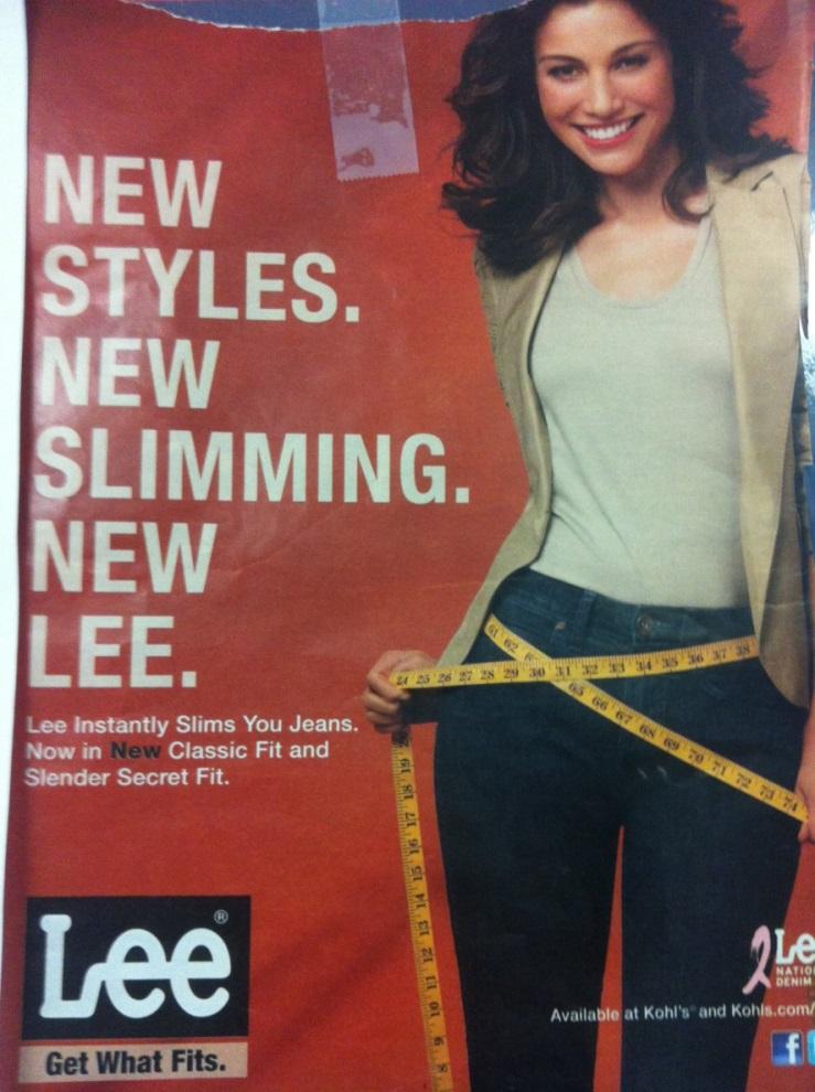 Adams 2 Lee s ad for New Slimming Jeans attempts to solve every woman s need to feel confident and comfortable in their skin.