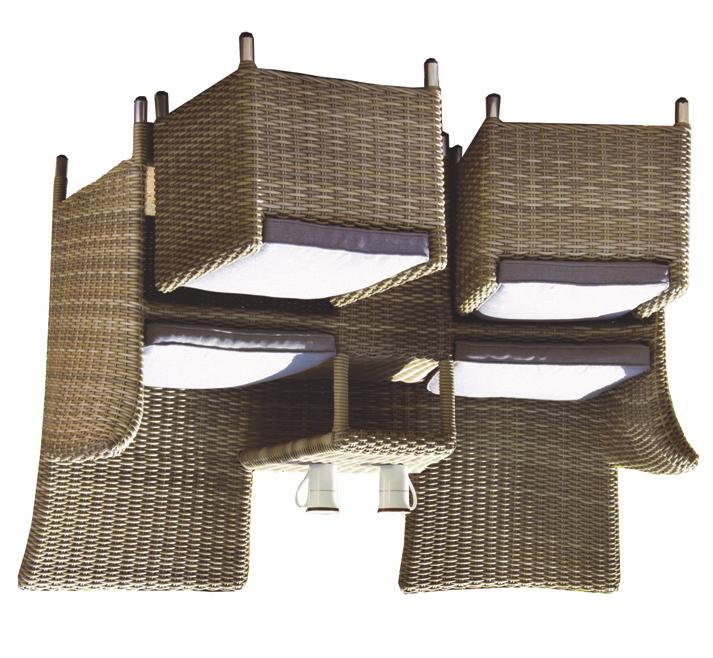 with Seat and Back Cushions - Frame