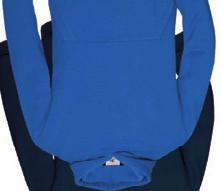 003 80/20 Hooded Sweatshirt 280g/m², 80% cotton, 20% tubular construction, cuffs and hem in 1x1 rib with elastane, front kangaroo