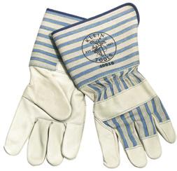 Gloves Long-Cuff Gloves Soft, flexible, top-grain cowhide leather. Leather fingers, palm, pull, and knuckle strap. Wing thumb, seamless index finger, elastic wrist-back strap. Lined palm and fingers.