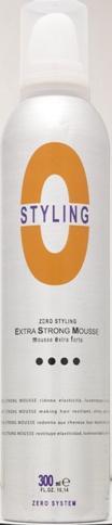 0 Styling Styling Mousse Extra Strong What is it : It is a pre-style professional product in foam for all types of hair. What is for : to give elasticity, consistency and shine to the hair.