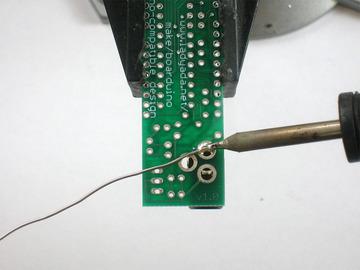 Use the soldering iron to heat up each of the 3