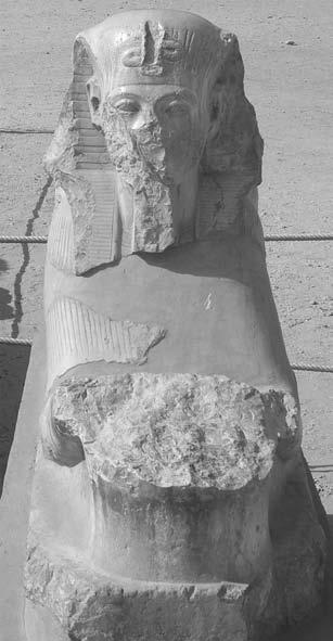 116 THE BOY BEHIND THE MASK Figure 21 Tutankhamun s sphinx from the sphinx avenue. Photograph courtesy of Dave Thompson.