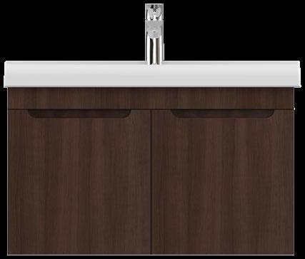 Cabinet 65 cm The use of a flat washbasin in