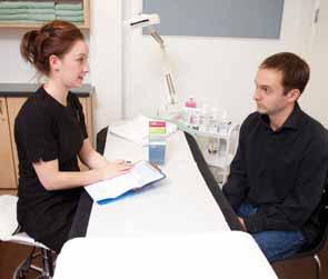 8 Level 3 NVQ/SVQ Beauty Hints and tips Your client may be very nervous about the treatment, especially if it is his first time. A considerate and professional approach will help to put him at ease.