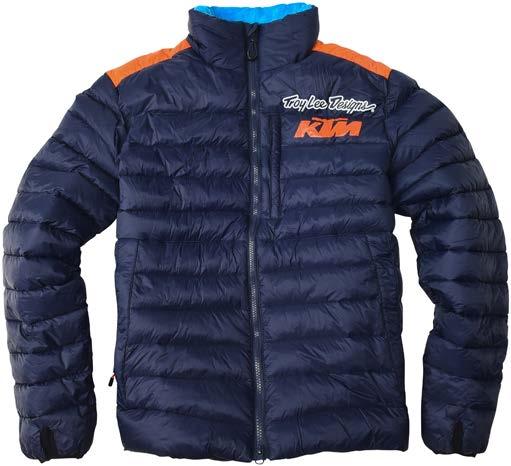 fleece jacket. Features zip hand and chest pockets.