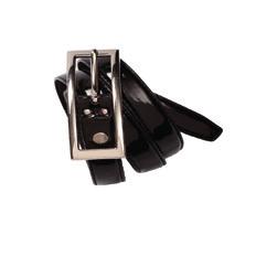 116 146 BB10920 LADIES SEMI-PATENT FABRIC PU Contemporary design belt FEATURES Standard